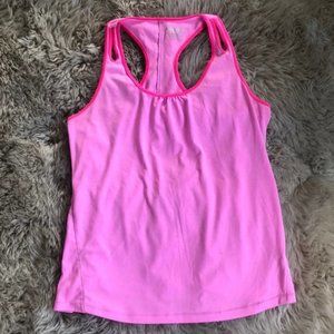 Layer 8 Pink Strappy Athletic Racerback Tank M